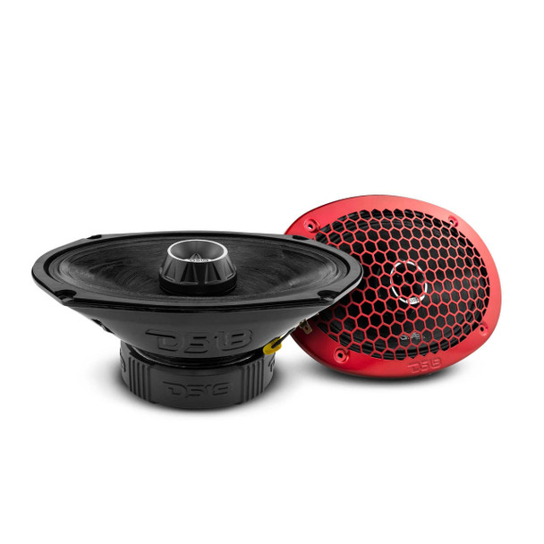 DS18 Audio DS18 PRO-ZT69 6x9 Water Resistant Mid-Range Loudspeaker with Built-in Bullet Tweeter and Grill 550 Watts 4-Ohm