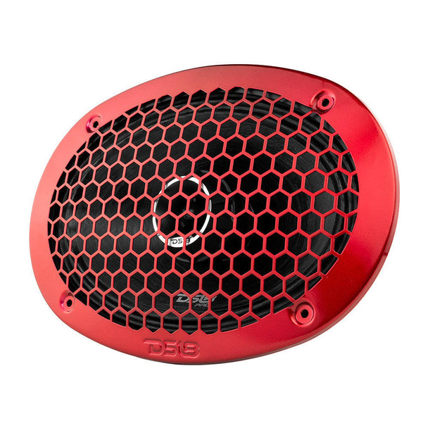 DS18 Audio DS18 PRO-ZT69 6x9 Water Resistant Mid-Range Loudspeaker with Built-in Bullet Tweeter and Grill 550 Watts 4-Ohm