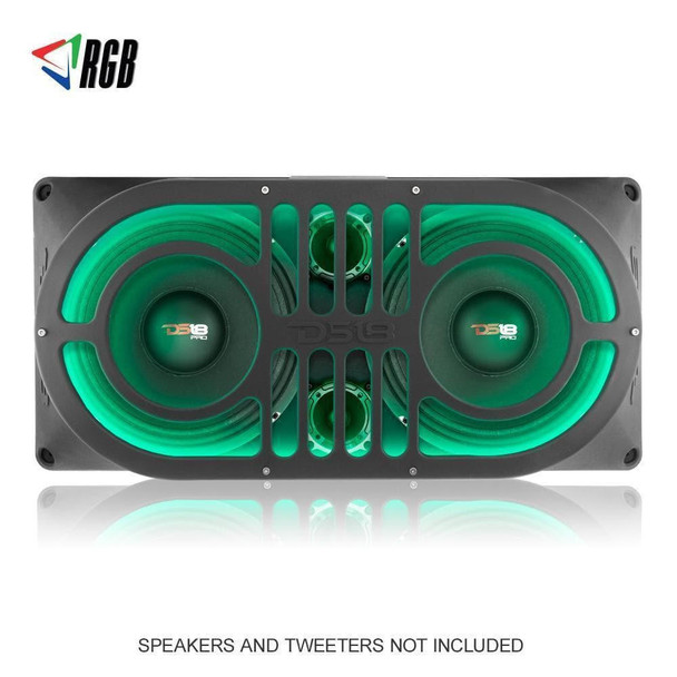 DS18 Audio DS18 JMID Tail Gate Speaker Enclosure 2 X 10 and 2 X Tweeters for TJ,JK/JKU,JL/JLU Jeeps