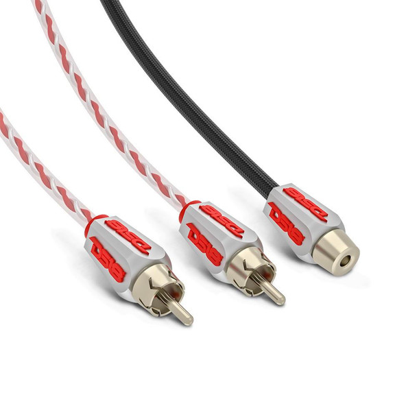 DS18 Audio DS18 HQRCA2F1M 1 Male to 2 Female Dual Twist RCA