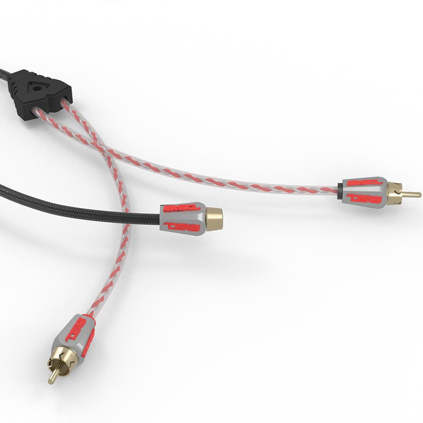 DS18 Audio DS18 HQRCA2F1M 1 Male to 2 Female Dual Twist RCA