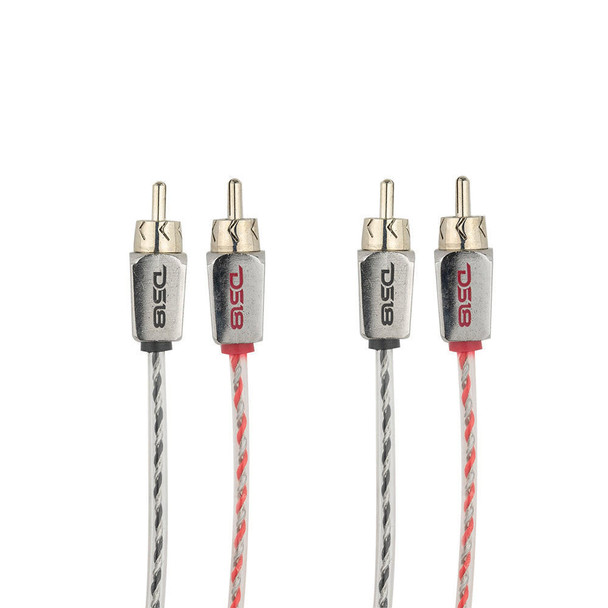 DS18 Audio DS18 HQRCA-6FT Dual Twist RCA Cable - 6 Ft Long