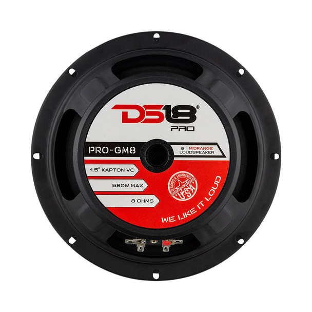 DS18 Audio DS18 PRO-GM8 8 Mid-Range Loudspeaker 580 Watts 8-Ohm