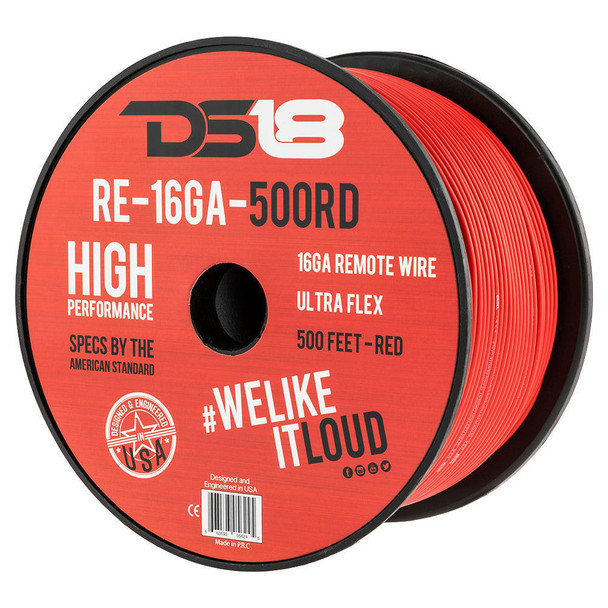 DS18 Audio 16-GA Ultra Flex Primary Remote Wire 500 Feet