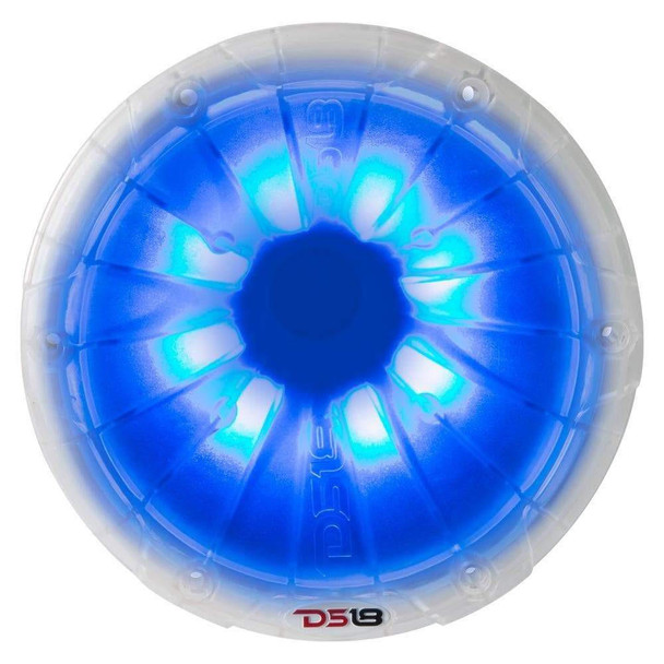 DS18 Audio PRO 1 Twist On Throat Compression Driver 1.75 Titanium Voice Coil with RGB Led Light Horn and Built-in Crossover 700 Watts 4-Ohms