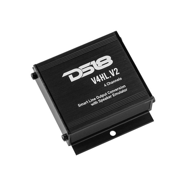 DS18 Audio Hi/Lo Converter 4-Channel with Speaker Emulator (Remote out) 