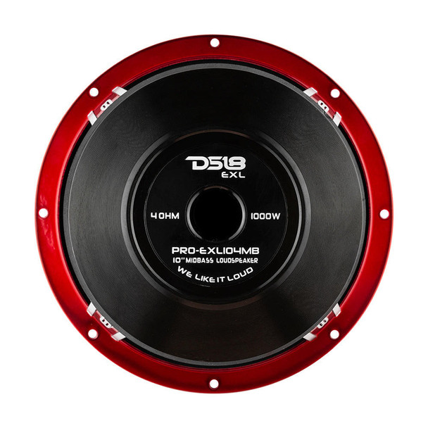 DS18 Audio DS18 PRO-EXL104MB 10 Mid-Bass Loudspeaker 1200 Watts 4-Ohm