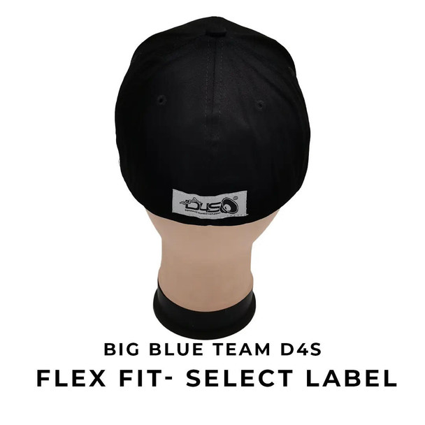 Down4Sound TEAM D4S BIG BLUE Select Label FLEX FIT CURVED BILL Hat