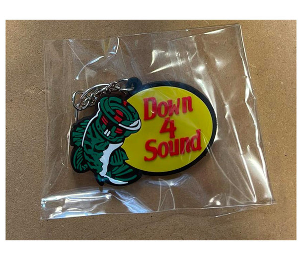 Down4Sound DOWN4SOUND BASS HEAD PRO FISH KEYCHAIN - 2 Pack