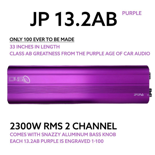 Down4Sound JP 13.2 AB or 2300 WATT RMS Class AB Amplifier - LIMITED EDITION PURPLE 1 - 100
