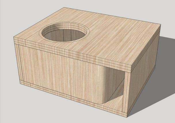 Down4Sound SINGLE 15 INCH TRIPLE LAYER HD WITH KERF Port Sub box Enclosure (1 - 15) Down4sound "PRO-FAB"