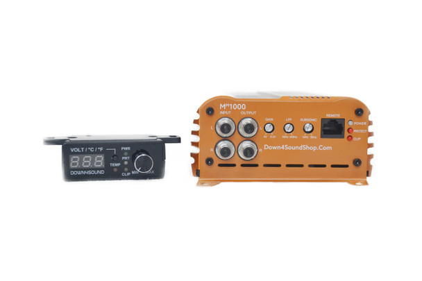 Down4Sound MM1000 (MINI MAXX) - ORANGE | 1000W RMS Mini Car Audio Amplifier