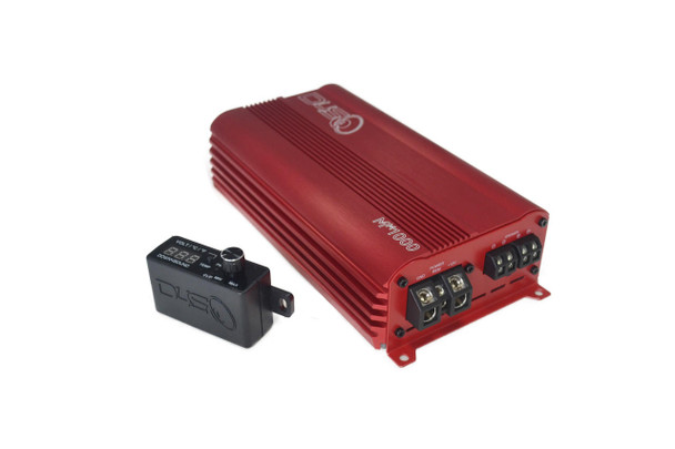 Down4Sound MM1000 (MINI MAXX) -  RED | 1000W RMS Mini Car Audio Amplifier