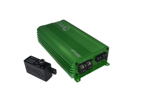 Down4Sound MM1000 (MINI MAXX) -  GREEN | 1000W RMS Mini Car Audio Amplifier