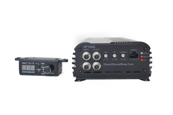 Down4Sound MM1000 (MINI MAXX) -  BLACK | 1000W RMS Mini Car Audio Amplifier