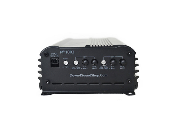 Down4Sound MM1002 (MINI MAXX) -  BLACK | 350W RMS MINI 2CH Car Audio Amplifier