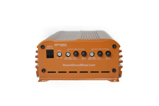 Down4Sound MM1002 (MINI MAXX) -  ORANGE | 350W RMS MINI 2CH Car Audio Amplifier