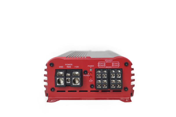 Down4Sound MM1004 (MINI MAXX) - RED | 700W RMS MINI 4 CH Car Audio Amplifier