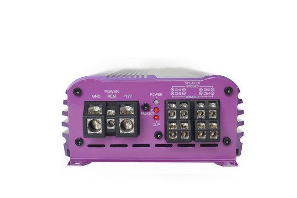 Down4Sound MM1004 (MINI MAXX) - PURPLE | 700W RMS MINI 4 CH Car Audio Amplifier