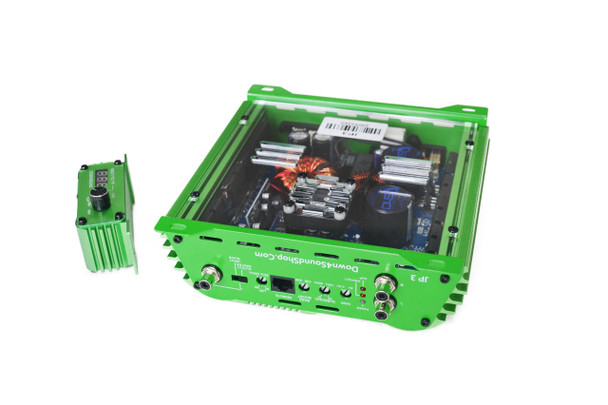 Down4Sound DOWN4SOUND JP3 CPT GREEN | 555W RMS -  4 2 1 ANY-OHM Amplifier