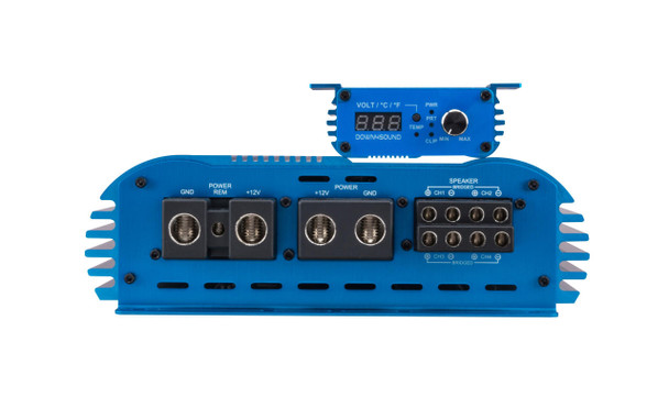 Down4Sound DOWN4SOUND JP454 BLUE | 4000W RMS - 4 Channel Amplifier