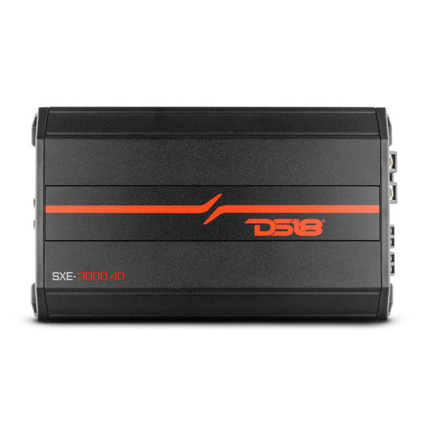 DS18 Audio Class D 4-Channel Full-Range Car Amplifier 200 x 4 RMS @4 OHM 3000 Watts - BLACK 