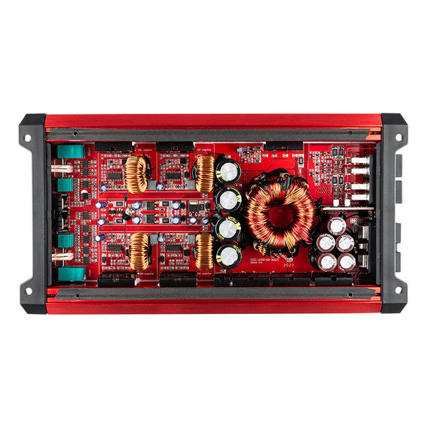 DS18 Audio Class D 4-Channel Full-Range Car Amplifier 275 x 4 RMS @4 OHM 4000 Watts - RED 