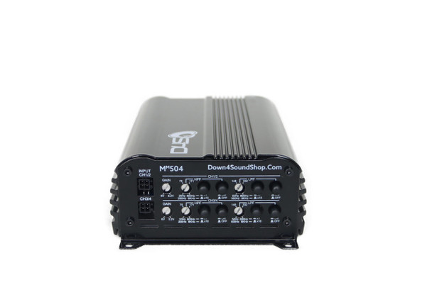 Down4Sound DOWN4SOUND MM504 (MINI MAXX) - Black | 500W RMS MINI 4 CH Car Audio Amplifier 