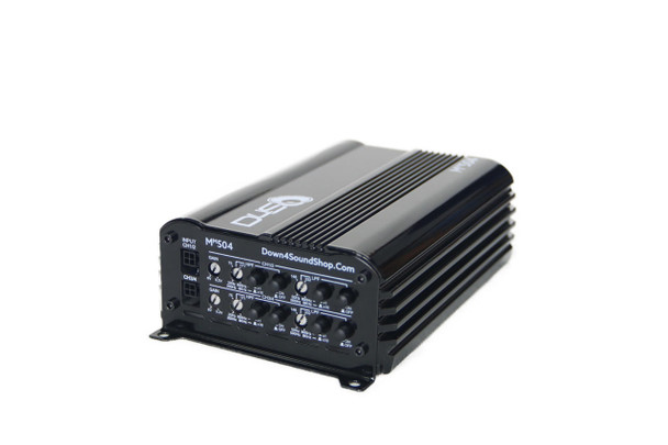 Down4Sound DOWN4SOUND MM504 (MINI MAXX) - Black | 500W RMS MINI 4 CH Car Audio Amplifier