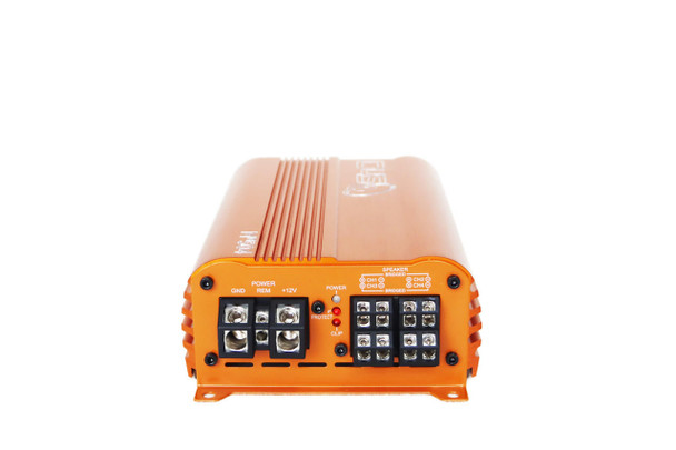 Down4Sound DOWN4SOUND MM504 (MINI MAXX) - Orange | 500W RMS MINI 4 CH Car Audio Amplifier 