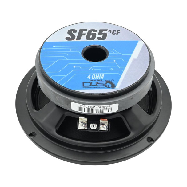 Down4Sound DOWN4SOUND D4S-SF654CF Carbon Fiber Shallow Midrange Speaker - 6.5 Inch, 180W RMS, 4 Ohm 