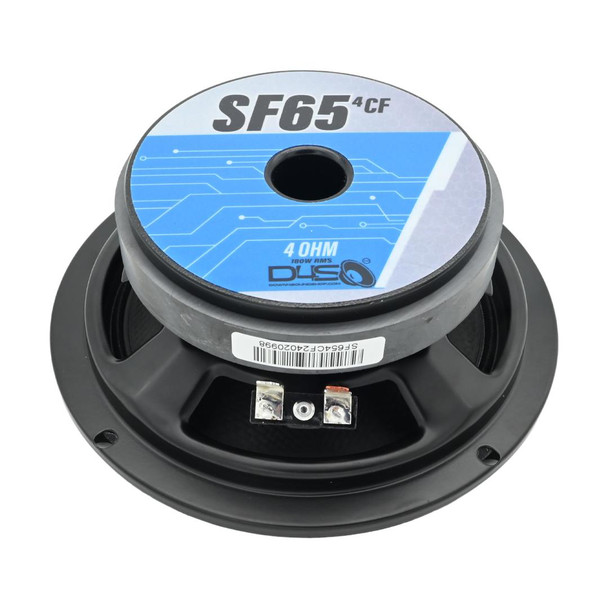 Down4Sound DOWN4SOUND D4S-SF654CF Carbon Fiber Shallow Midrange Speaker - 6.5 Inch, 180W RMS, 4 Ohm