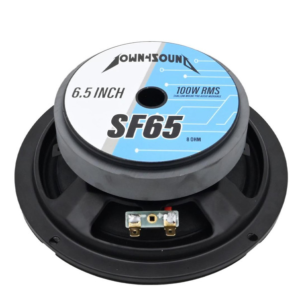 Down4Sound  DOWN4SOUND D4S-SF658 - 6.5" Shallow Mount Midrange Speaker - 100W RMS, 8 Ohm High-Performance Audio Driver