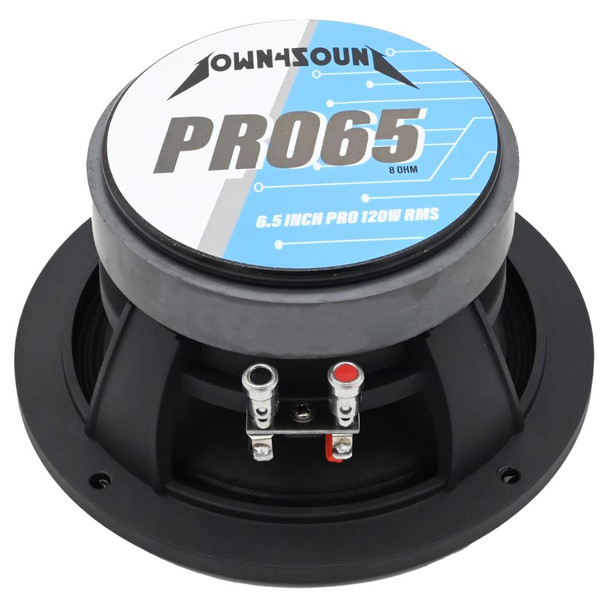 Down4Sound DOWN4SOUND D4S-PRO658 - 6.5" Pro Audio Driver - 120W RMS,  8 Ohm High-Performance Midrange Speaker