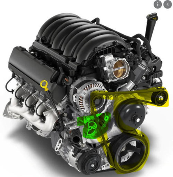 Mechman 400 Amp Black Billet High Output Alternator For GM Truck / SUV With OEM STRETCH BELT 