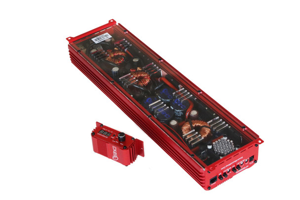 Down4Sound DOWN4SOUND MM3000KFD (MINI MAXX) - RED | 3000W RMS MINI FULL BRIDGE AMPLIFIER