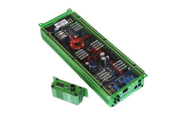 Down4Sound MM1005 (MINI MAXX) - GREEN |  1100W RMS MINI 5 CH Car Audio Amplifier