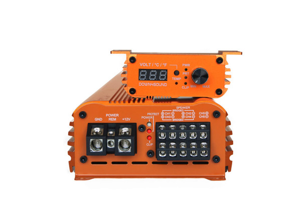 Down4Sound MM1005 (MINI MAXX) - ORANGE |  1100W RMS MINI 5 CH Car Audio Amplifier