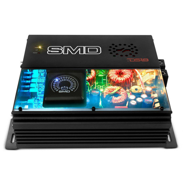  SMD Monoblock Amplifier with VM-1 Voltmeter and Digital LED Lights 2000W RMS at 1-ohm - Steve Meade Designs 