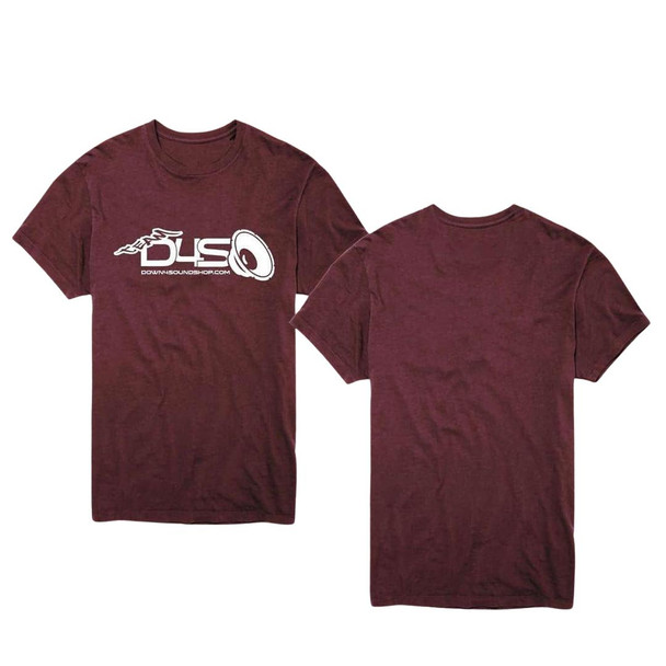 Down4Sound TEAM - MAROON w/ WHITE Down4sound T-shirt 