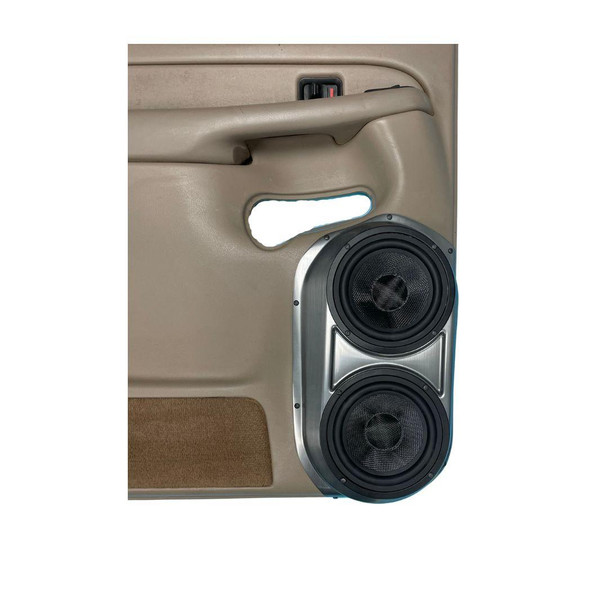 DOWN4SOUND PODS DOWN4SOUND Dual 6.5" Speaker Pods for the Rear Door of a 00-06 GM Full Size Truck Full Size Rear Door