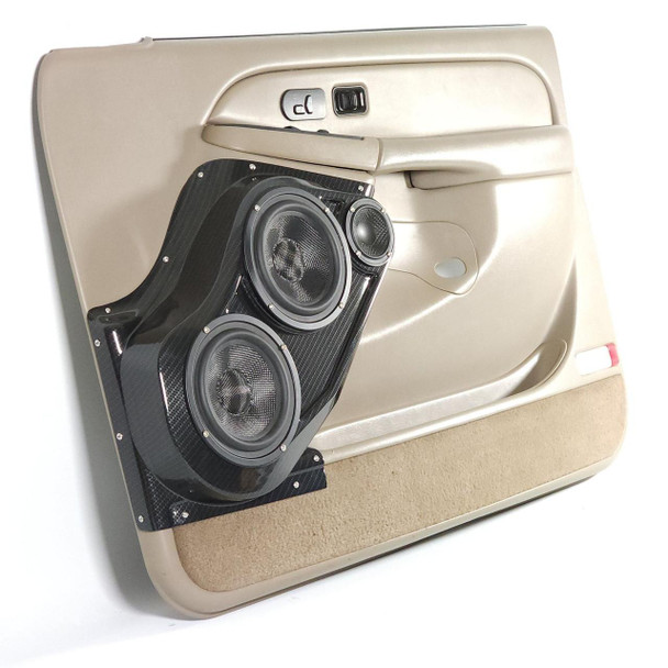 DOWN4SOUND PODS DOWN4SOUND Dual 6.5" and Single 3.5" Speaker Pods for the Front Door of a 00-06 GM Full Size Truck