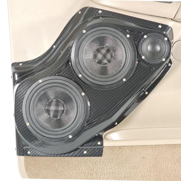 DOWN4SOUND PODS DOWN4SOUND Dual 6.5" and Single 3.5" Speaker Pods for the Front Door of a 00-06 GM Full Size Truck 