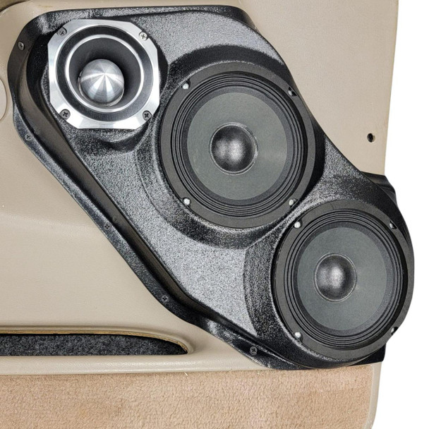 DOWN4SOUND PODS DOWN4SOUND Dual 6.5" and Single 4" Speaker Pods for the Front Door of a 00-06 GM Full Size Truck 