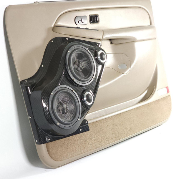 DOWN4SOUND PODS DOWN4SOUND Dual 6.5" and Dual Tweeter Speaker Pods for the Front Door of a 00-06 GM Full Size Truck 