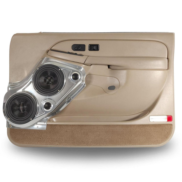 DOWN4SOUND PODS DOWN4SOUND Dual 6.5" and Dual Tweeter Speaker Pods for the Front Door of a 00-06 GM Full Size Truck