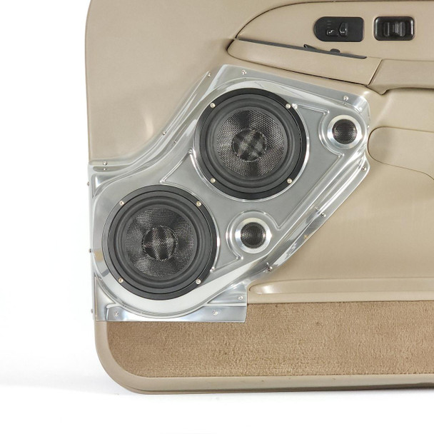 DOWN4SOUND PODS DOWN4SOUND Dual 6.5" and Dual Tweeter Speaker Pods for the Front Door of a 00-06 GM Full Size Truck