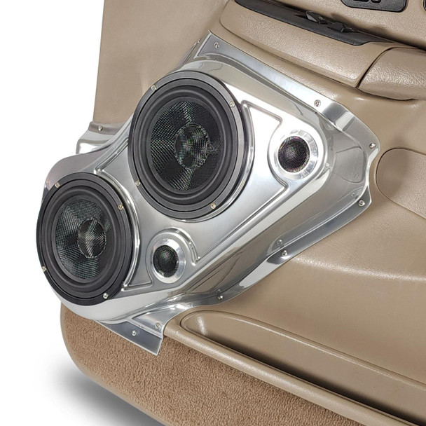 DOWN4SOUND PODS DOWN4SOUND Dual 6.5" and Dual Tweeter Speaker Pods for the Front Door of a 00-06 GM Full Size Truck