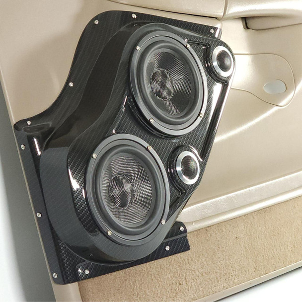 DOWN4SOUND PODS DOWN4SOUND Dual 6.5" and Dual Tweeter Speaker Pods for the Front Door of a 00-06 GM Full Size Truck