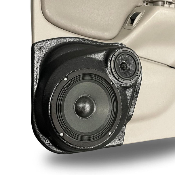 DOWN4SOUND PODS DOWN4SOUND Single 6.5" and Single 3.5" Speaker Pods for the Rear Door of a 01-04 Toyota Tacoma Crew Cab